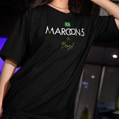 Camiseta Básica Maroon 5 In Brazil