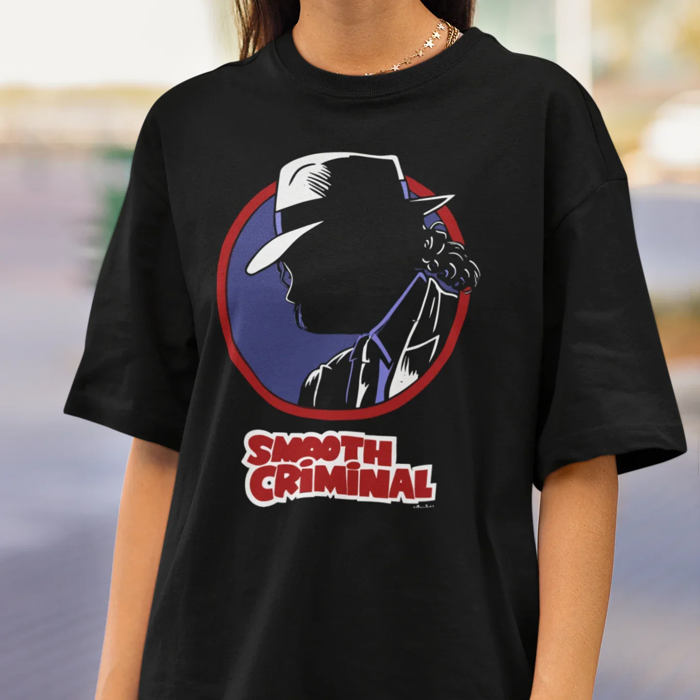 Camiseta Básica Michael Jackson Smooth Criminal Graphic