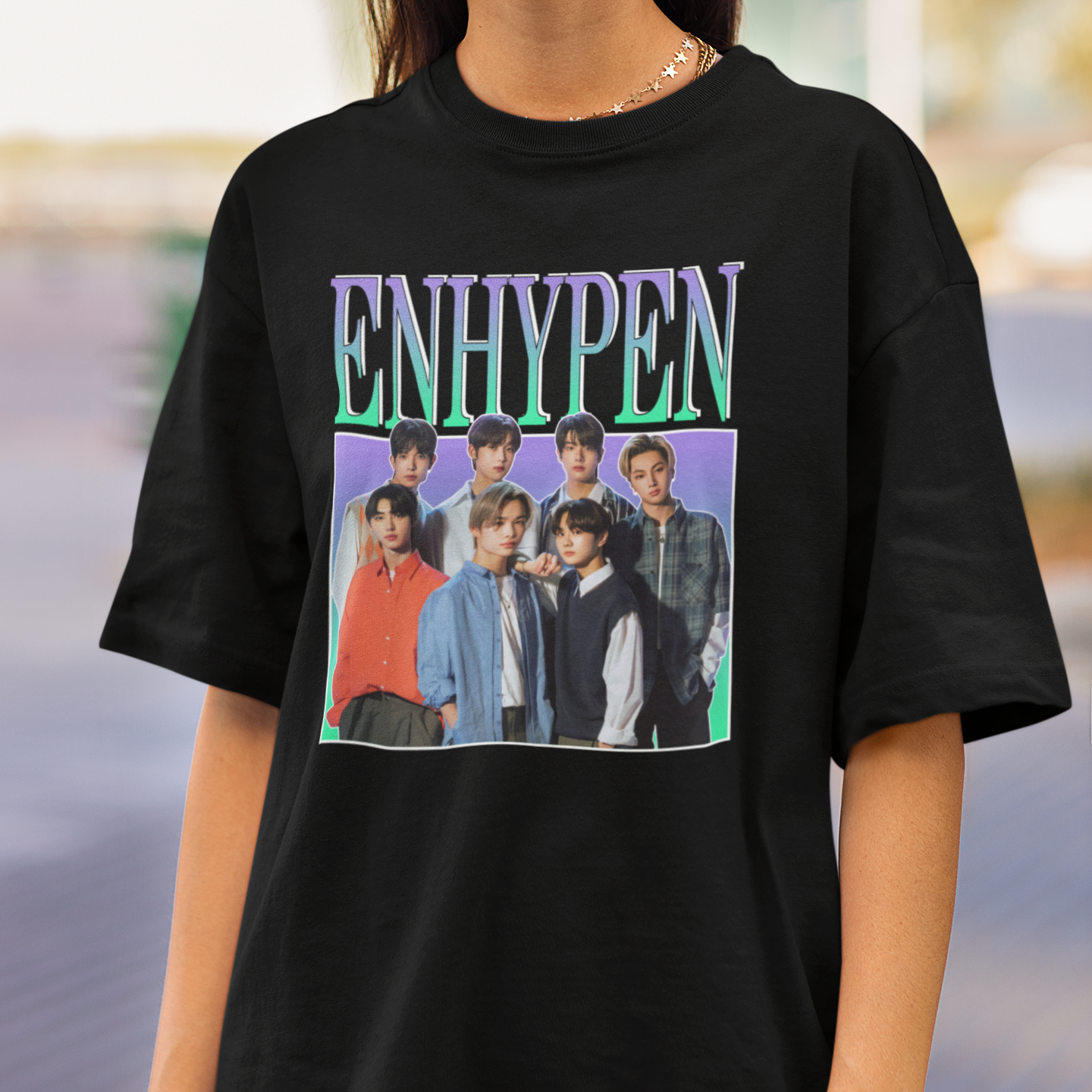 Camiseta Básica Enhypen 90'S Vintage