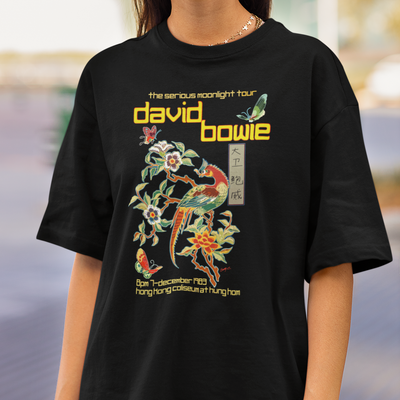 Camiseta Básica David Bowie The Serious Moonlight Hongkong Tour