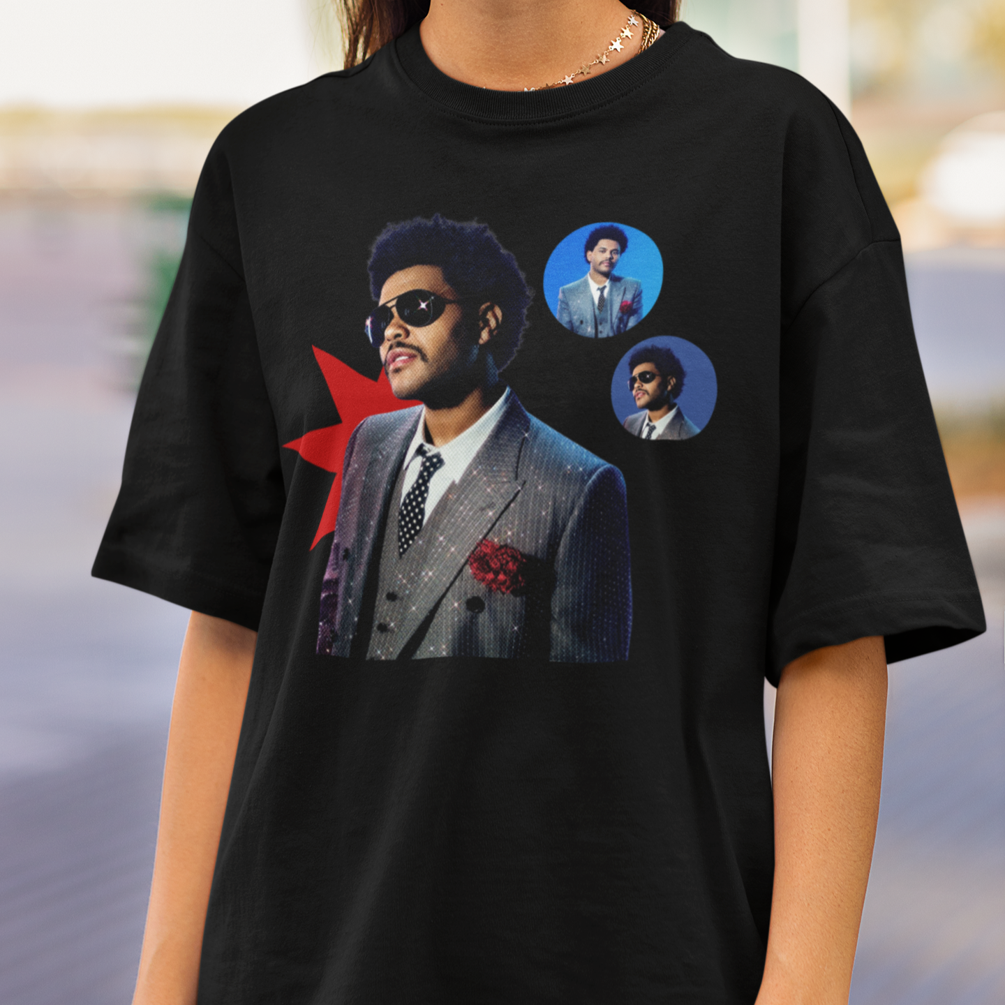 Camiseta Básica The Weeknd Collab Graphic