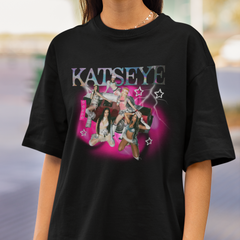 Camiseta Oversized Katseye Group Pinky Up