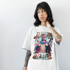 Camiseta Básica Justin Bieber Graphic Sexy