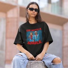 Camiseta Básica Lady Gaga Feat Bruno Mars Die With A Smile