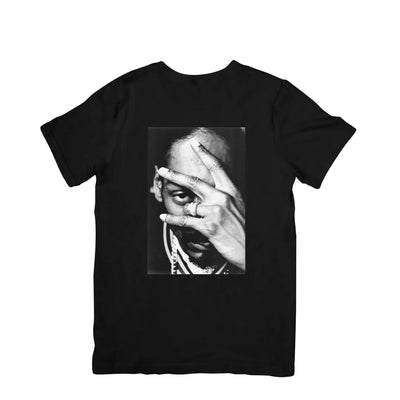 Camiseta Básica Snoop Dogg P&B Preto