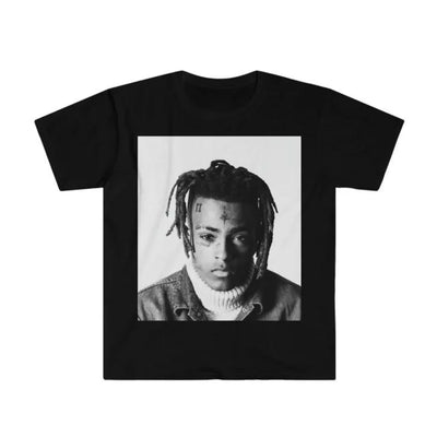 Camiseta Básica Xxxtentacion P&B-PRETO