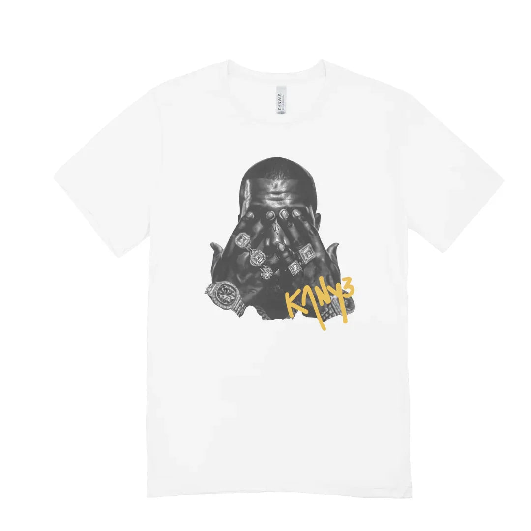 Camiseta Básica Kanye West Photo Branco