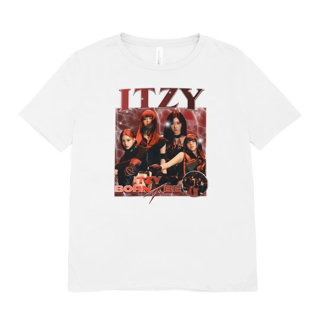 Camiseta Básica Itzy Red Graphic - branco