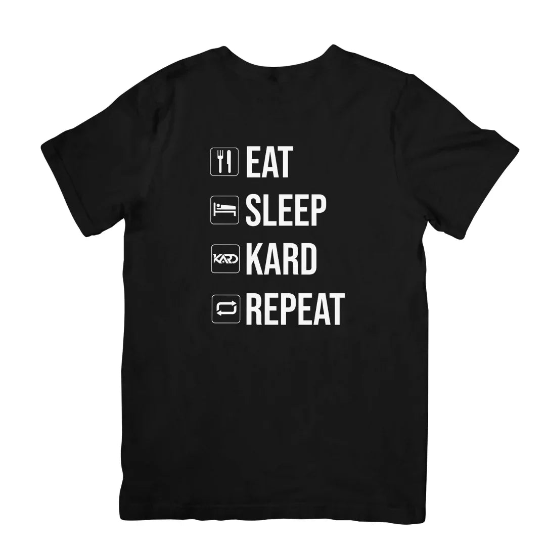 Camiseta Básica Kard Repeat - preto