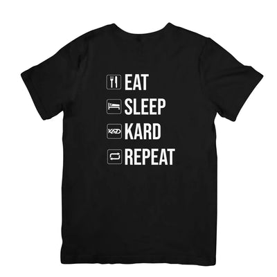 Camiseta Básica Kard Repeat - preto