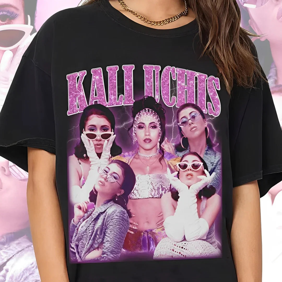 Camiseta Básica Kali Uchis Retro