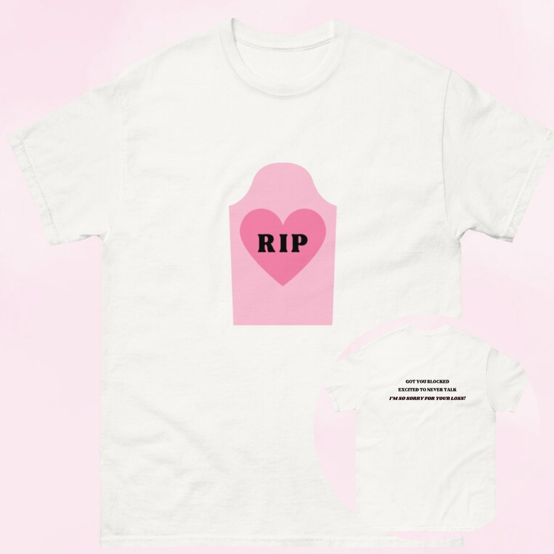 Camiseta Básica Sabrina Carpenter RIP Branco