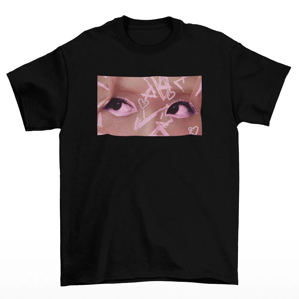 Camiseta Básica Rosé Eyes Blackpink-PRETO