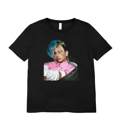 Camiseta Básica Dua Lipa and Moon Preto