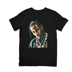 Camiseta Básica Rosto Travis Scott