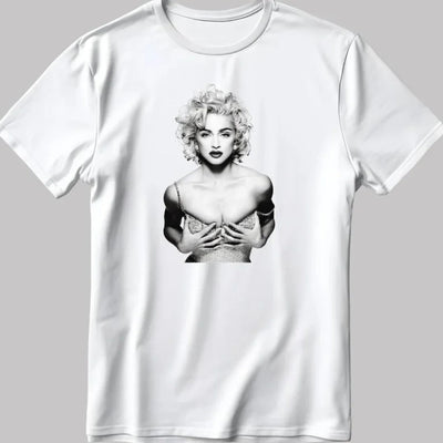 Camiseta Básica Madonna Short Sleeve Branco