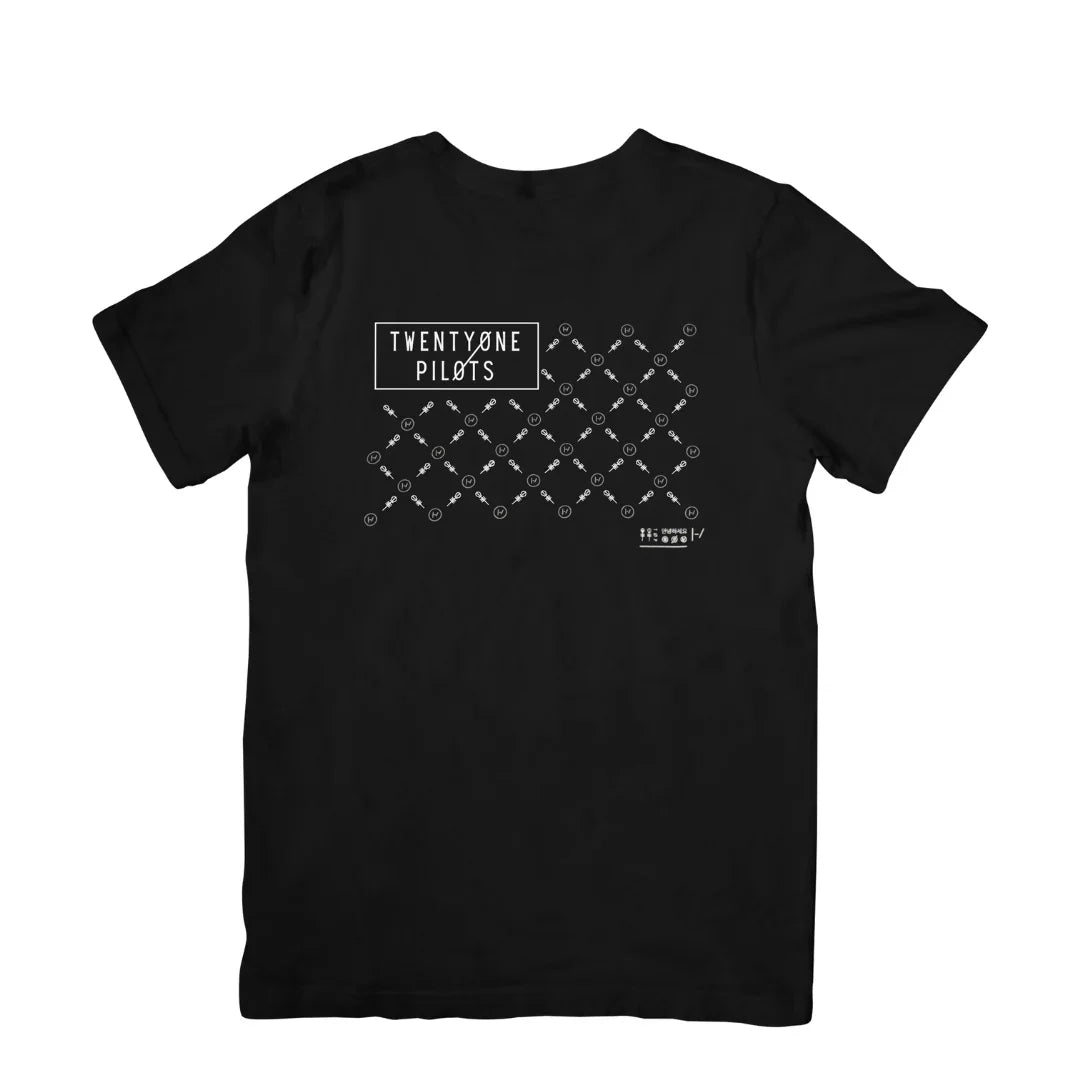 Camiseta Básica Twenty One Pilots Simbols Preto