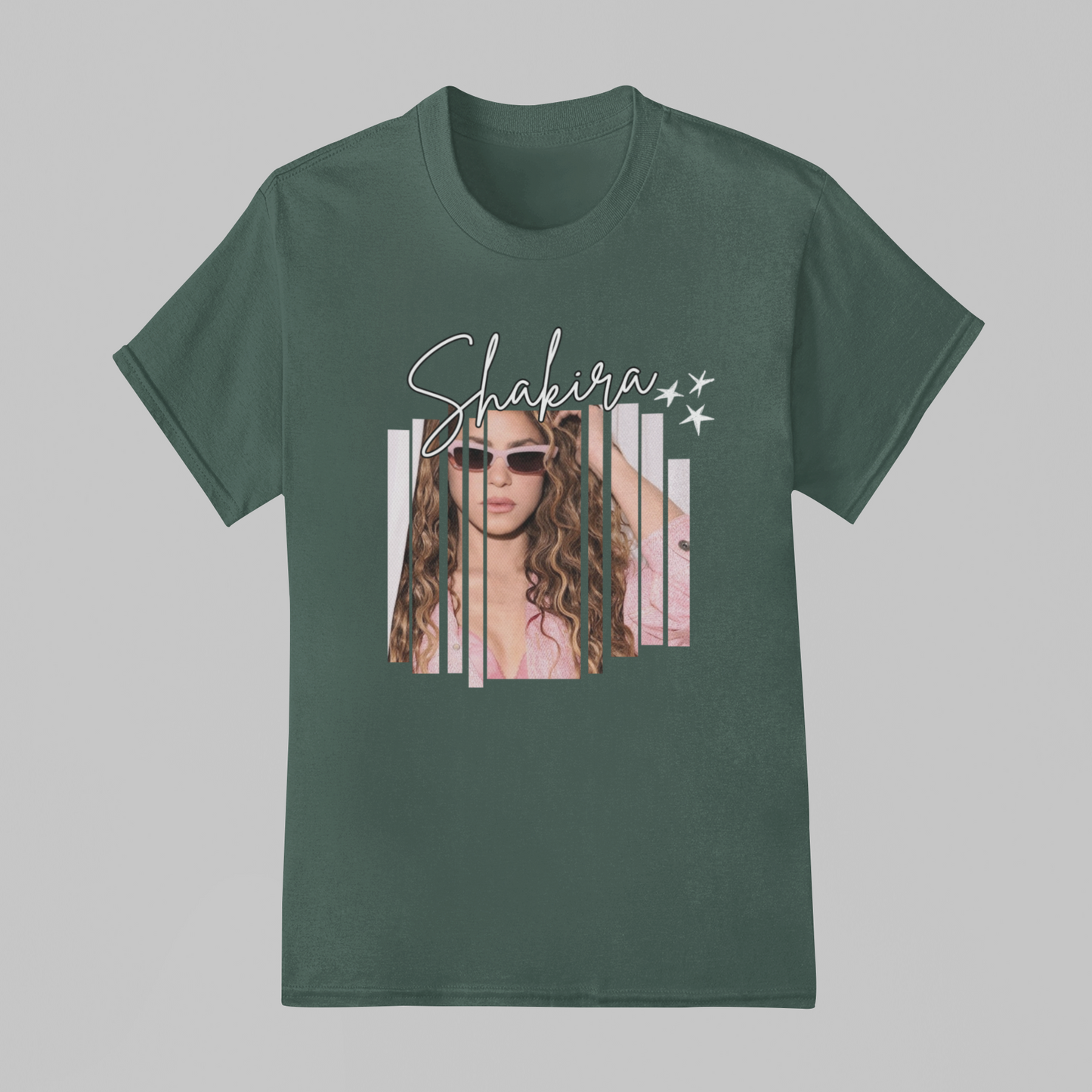 Camiseta Básica Shakira Star Latin