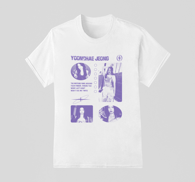 Camiseta Básica Katseye Yoonchae Graphic