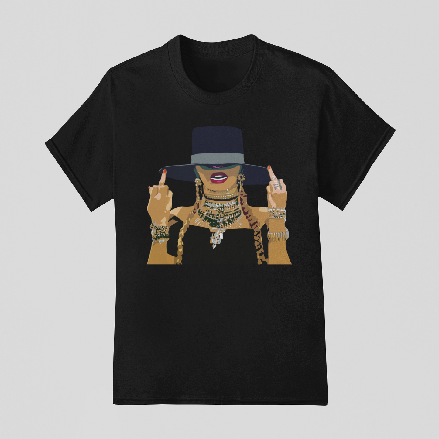 Camiseta Básica Beyonce Illustration