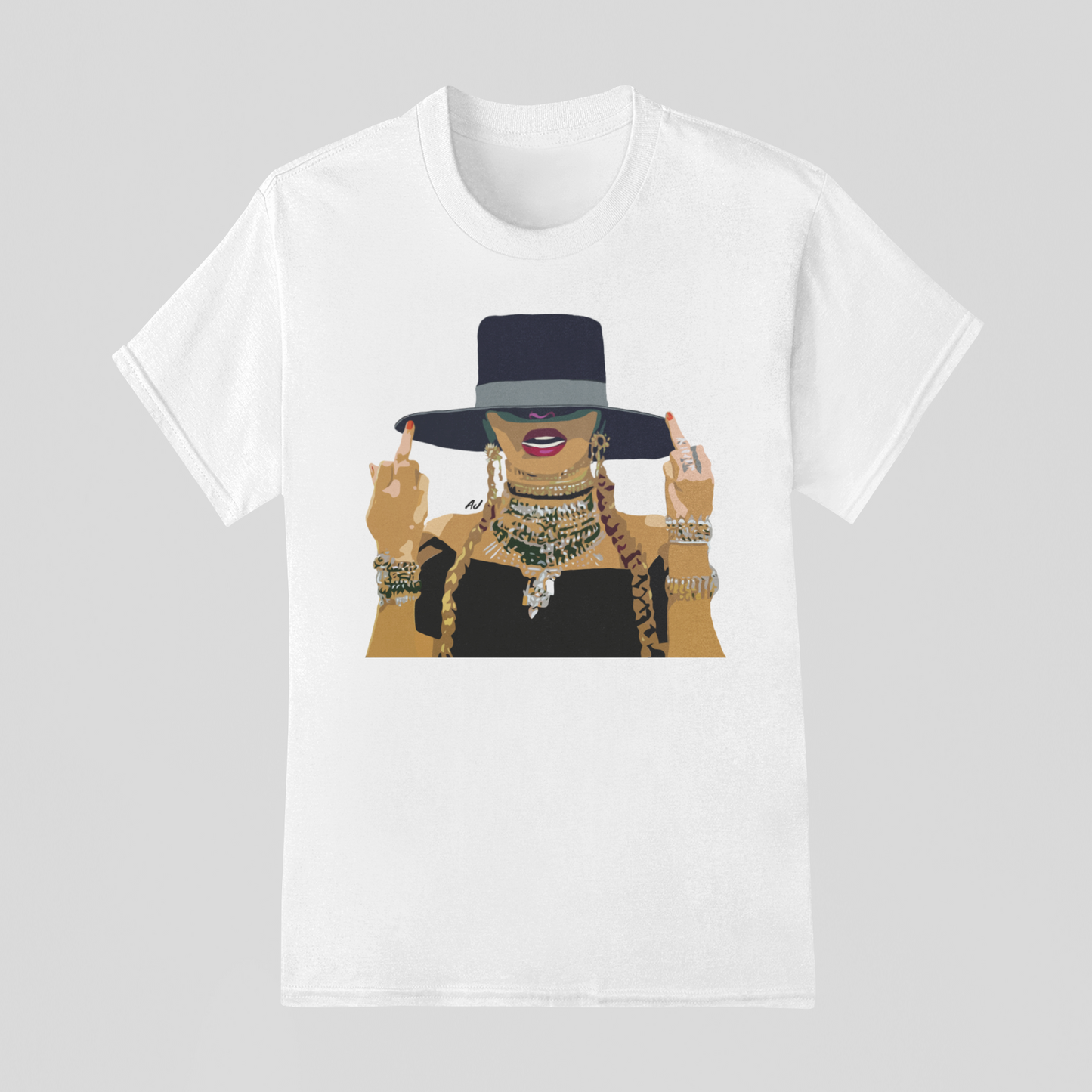 Camiseta Básica Beyonce Illustration