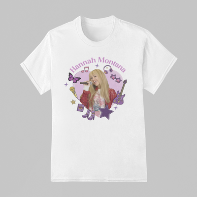 Camiseta Básica Hannah Montana Icons