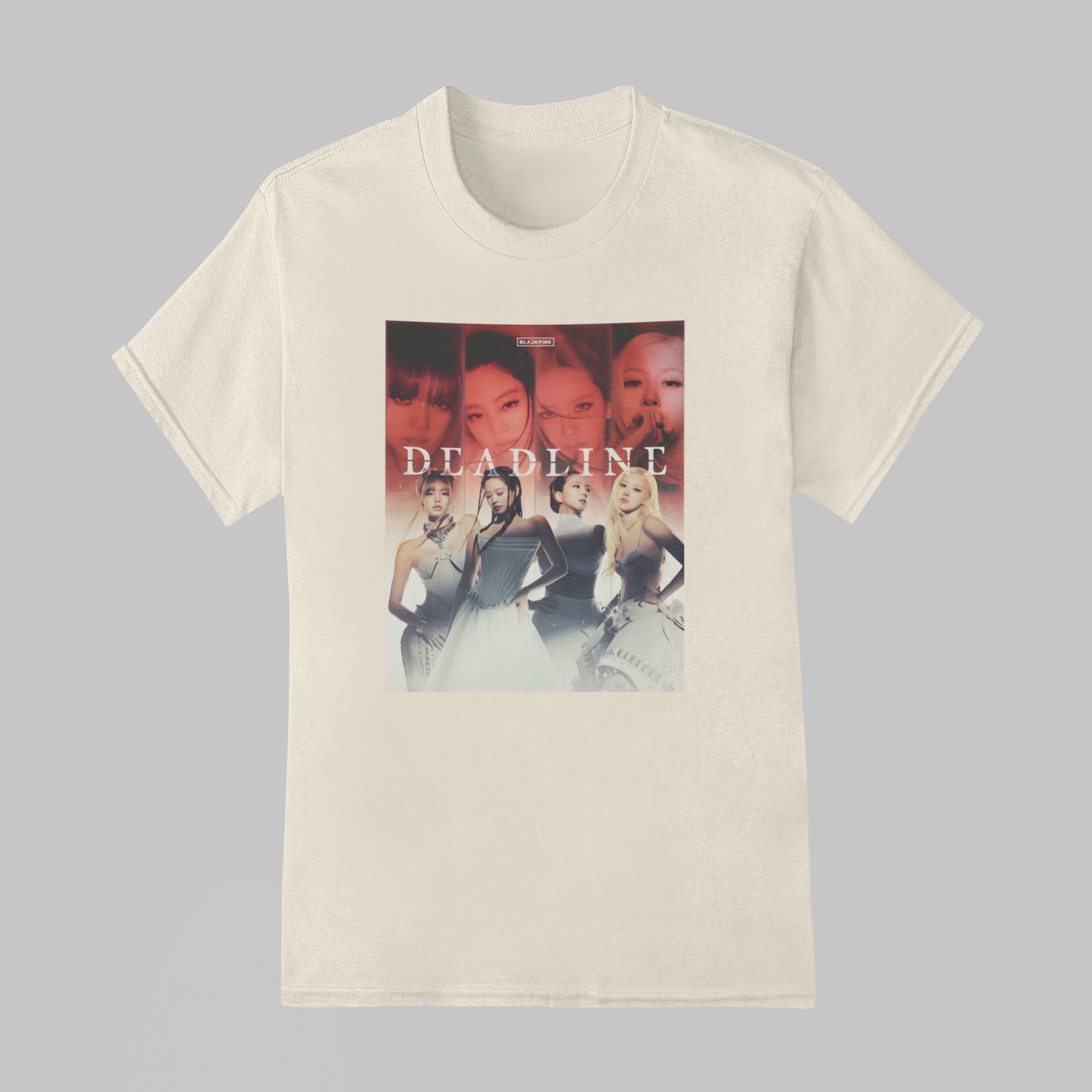 Camiseta Básica Blackpink Deadline Collab Photo