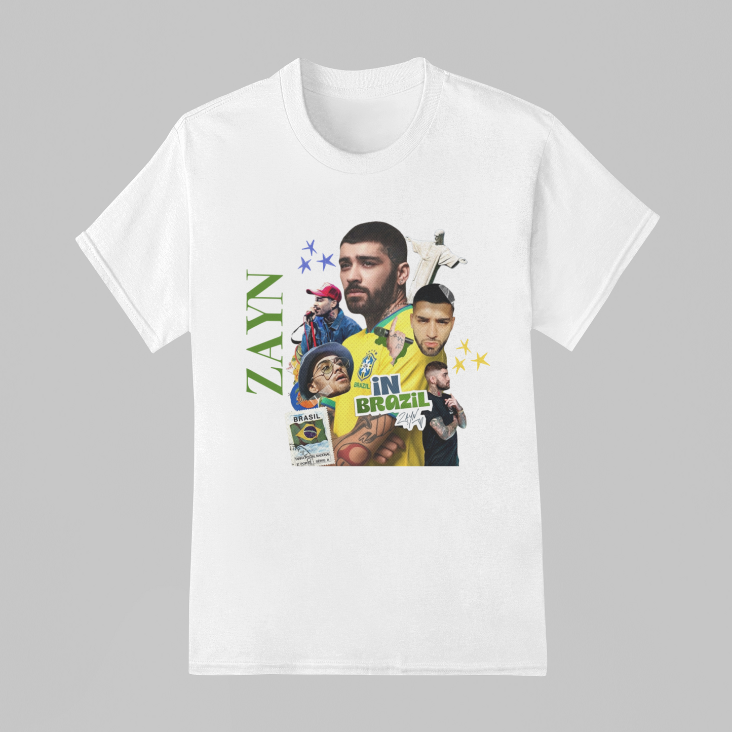 Camiseta Básica Zayn Malik Live In Brazil