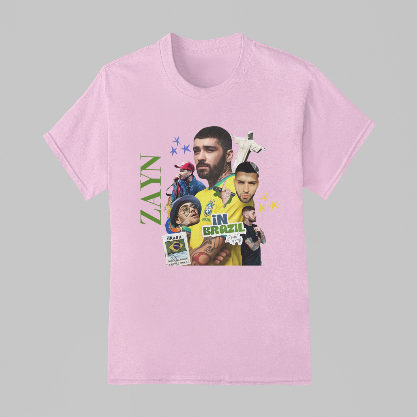Camiseta Básica Zayn Malik Live In Brazil