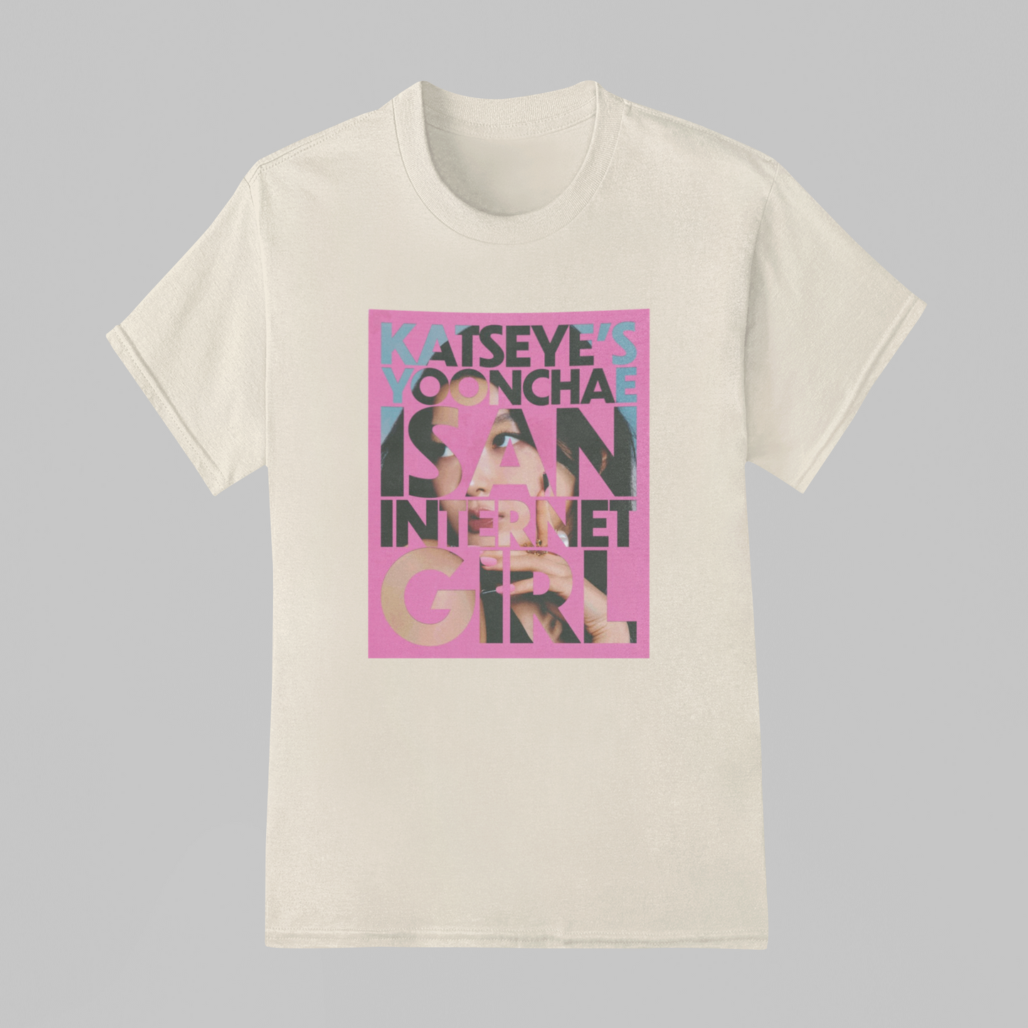 Camiseta Básica Katseye Yoonchae Internet Girl