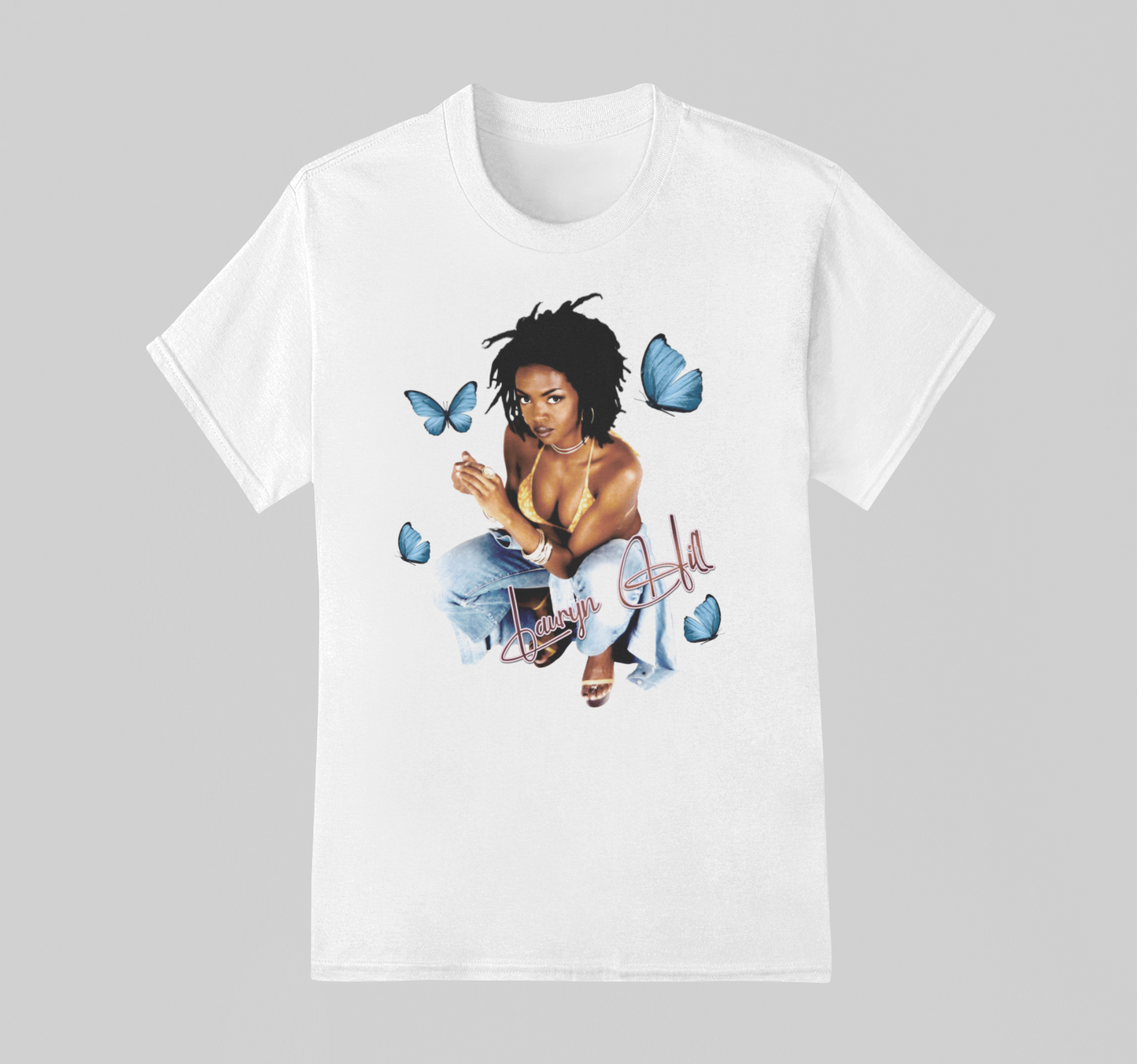 Camiseta Básica Lauryn Hill Butterfly