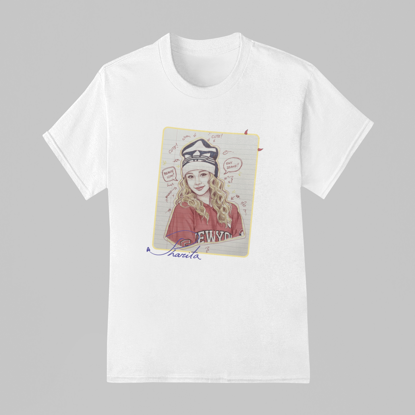 Camiseta Básica Babymonster Pharita Illustration