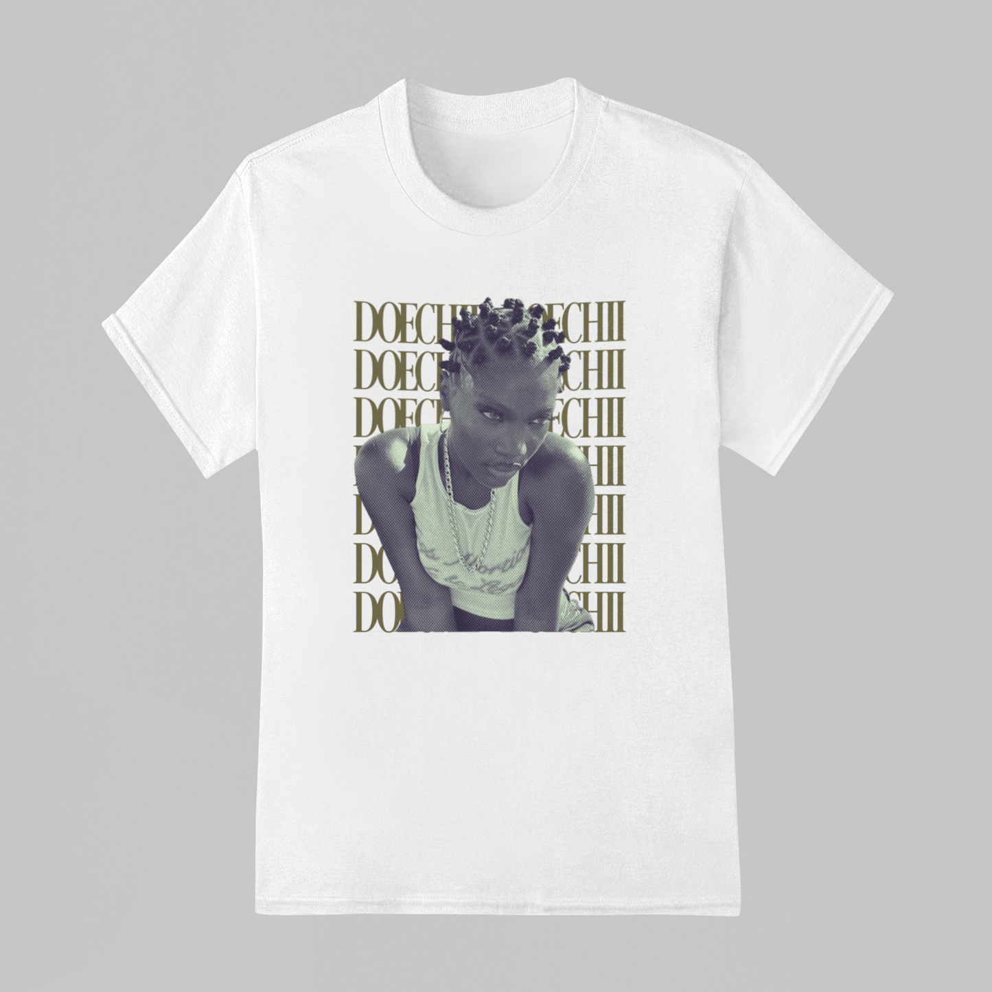 Camiseta Básica Doechii Photo Name