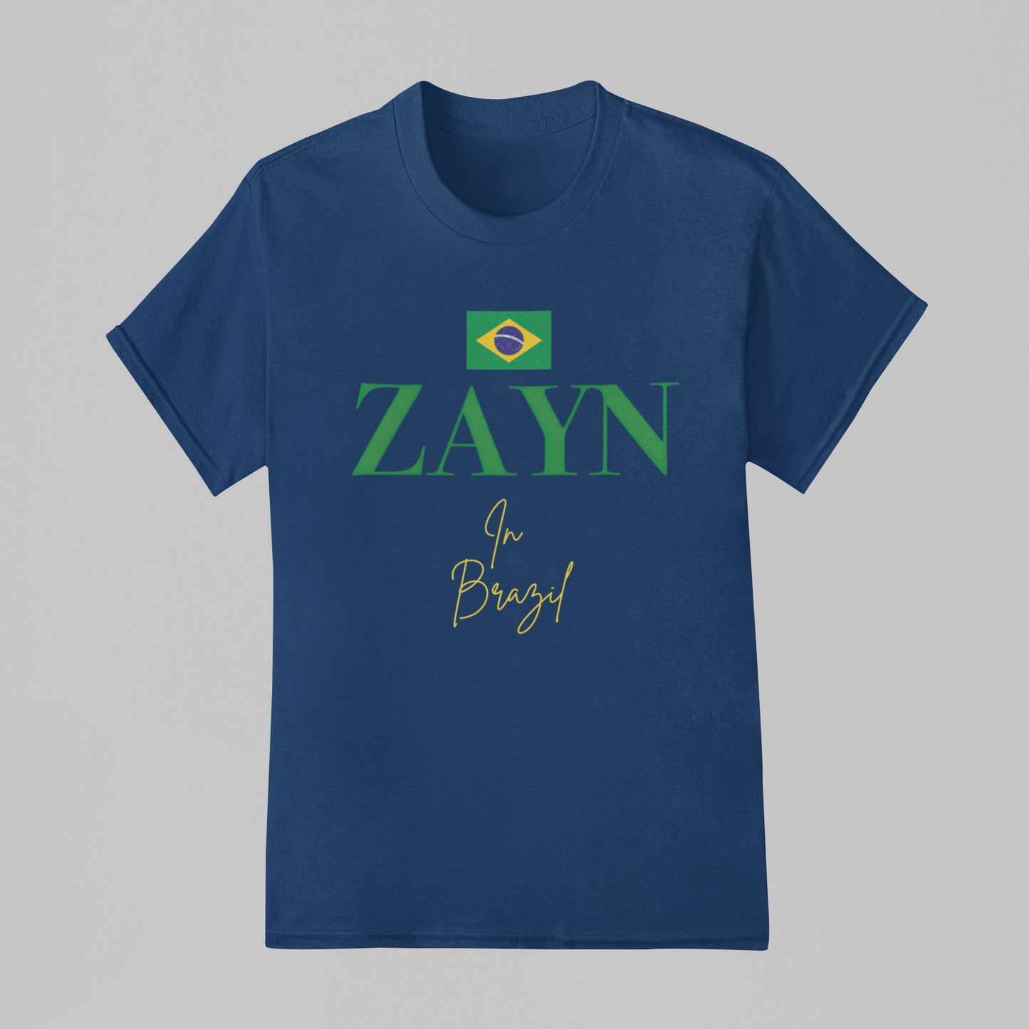 Camiseta Básica Zayn Malik In Brazil Logo