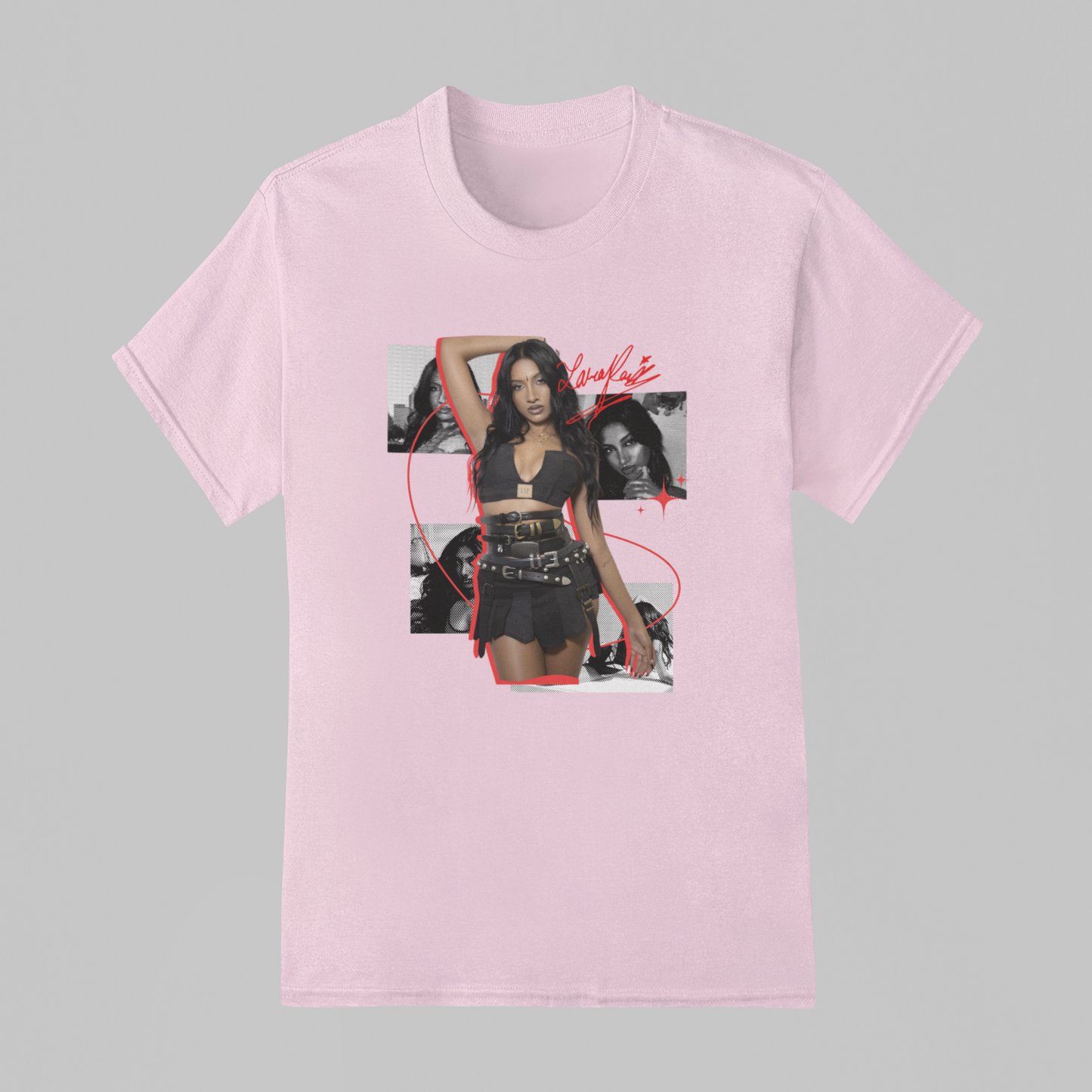 Camiseta Básica Katseye Lara Raj Autografo