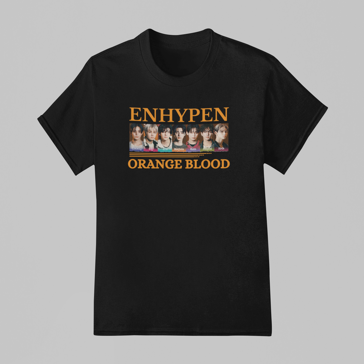 Camiseta Básica Enhypen Orange Blood