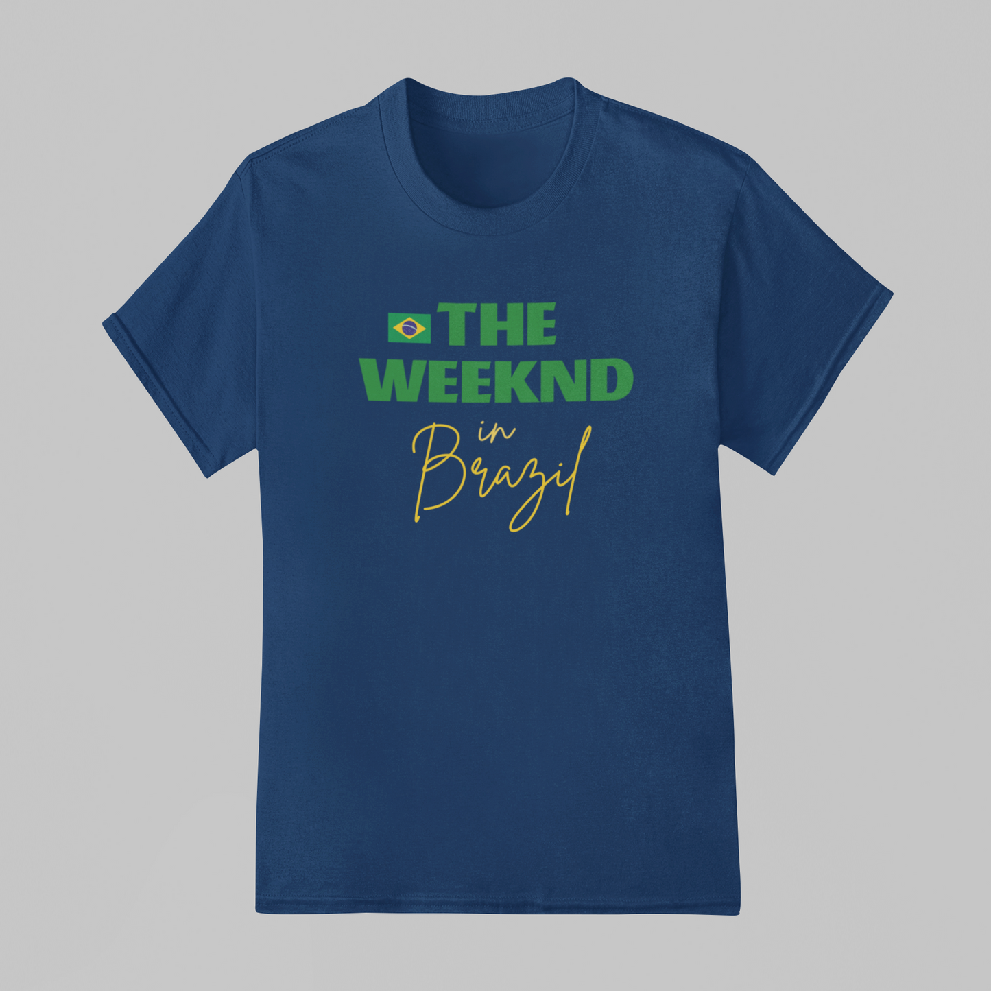 Camiseta Básica The Weeknd In Brazil Logo