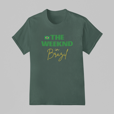 Camiseta Básica The Weeknd In Brazil Logo