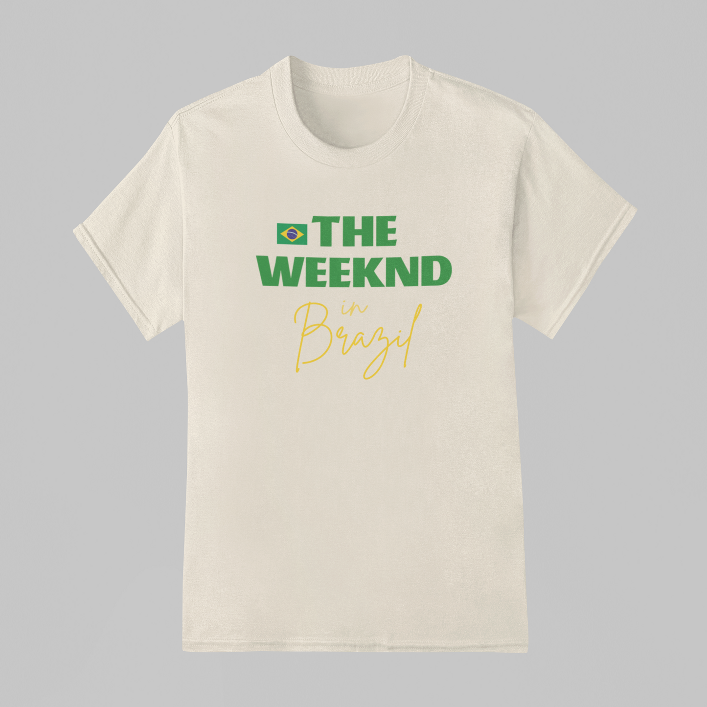 Camiseta Básica The Weeknd In Brazil Logo