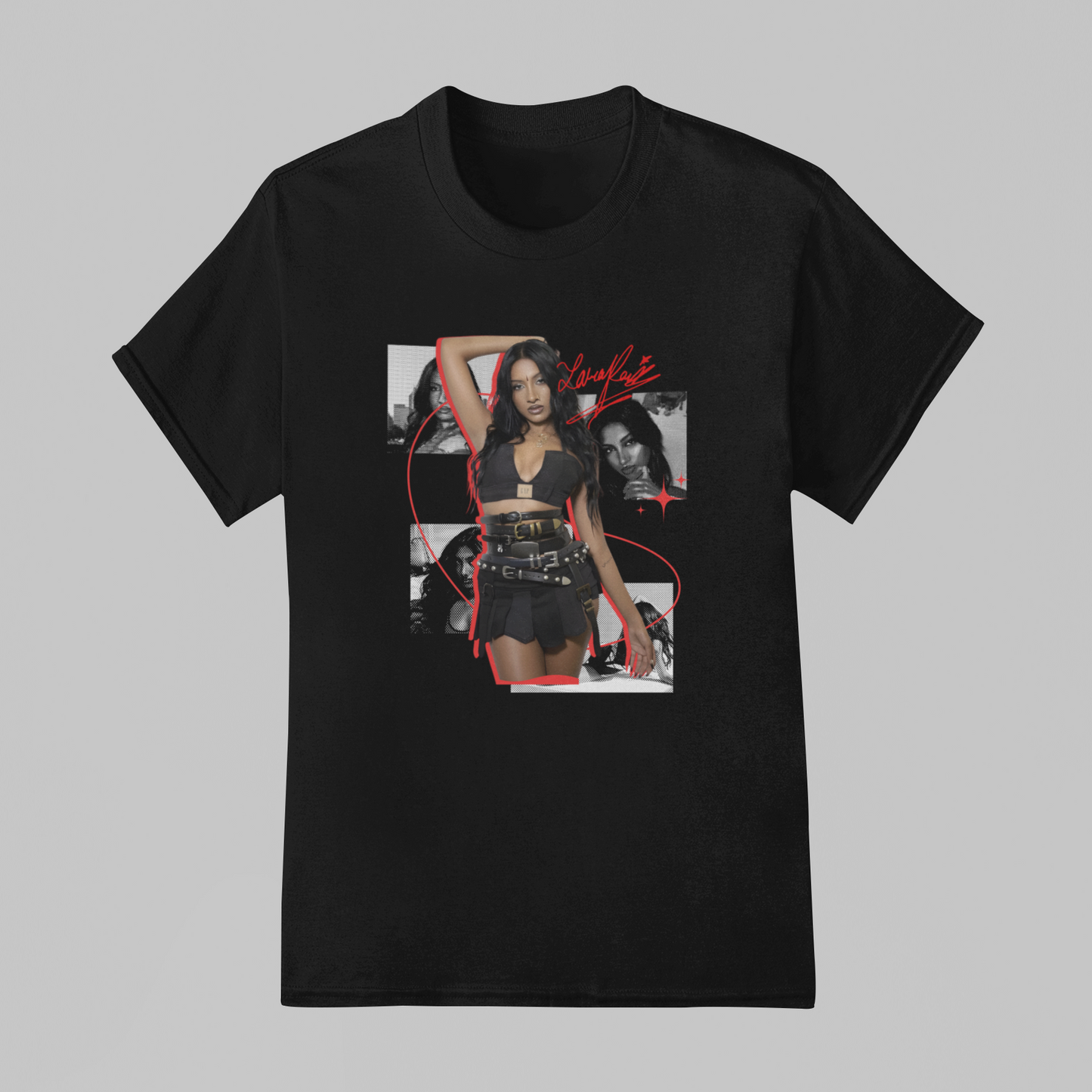 Camiseta Básica Katseye Lara Raj Autografo