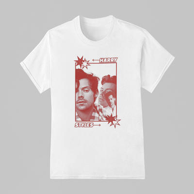 Camiseta Básica Harry Styles Red Graphic