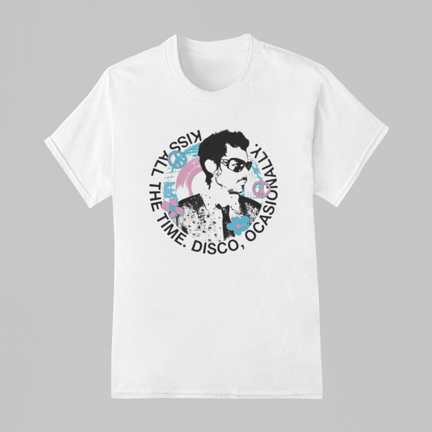 Camiseta Básica Harry Styles Kiss All The Time