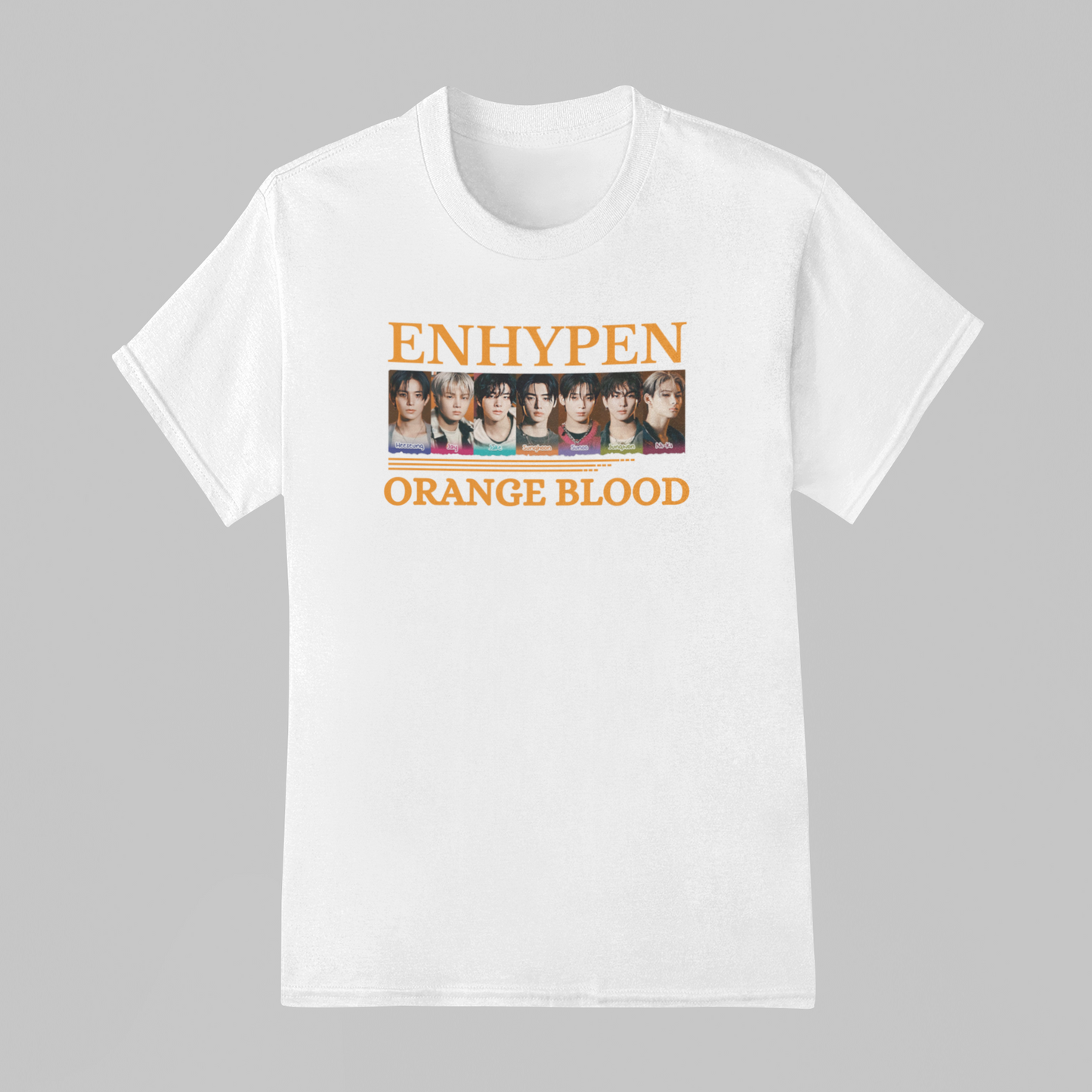 Camiseta Básica Enhypen Orange Blood