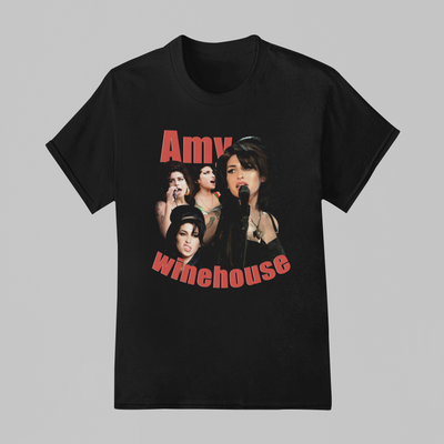 Camiseta Básica Amy Winehouse Retro
