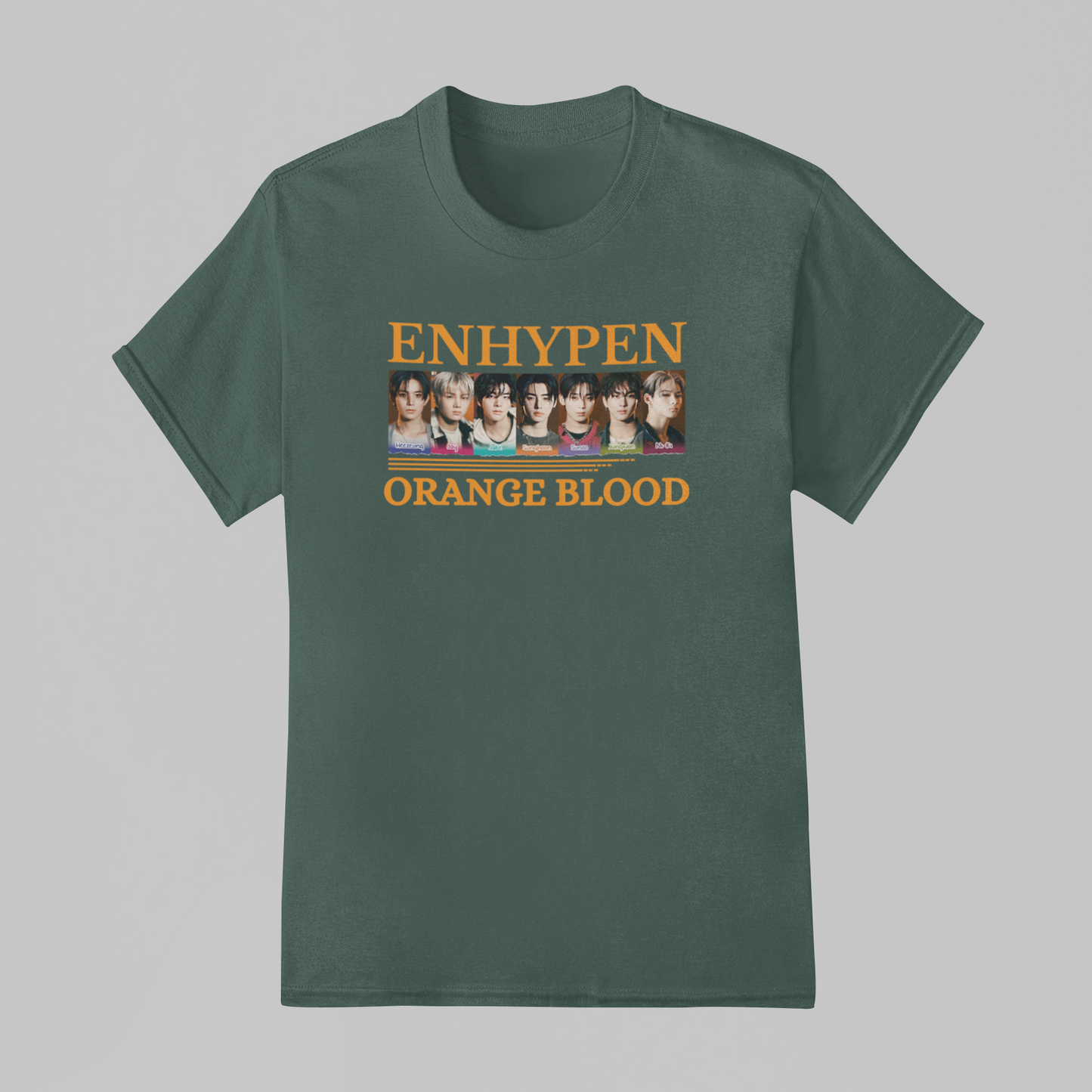 Camiseta Básica Enhypen Orange Blood