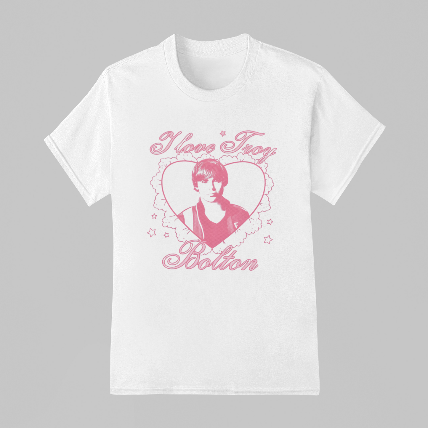 Camiseta Básica High School Musical I Love Troy