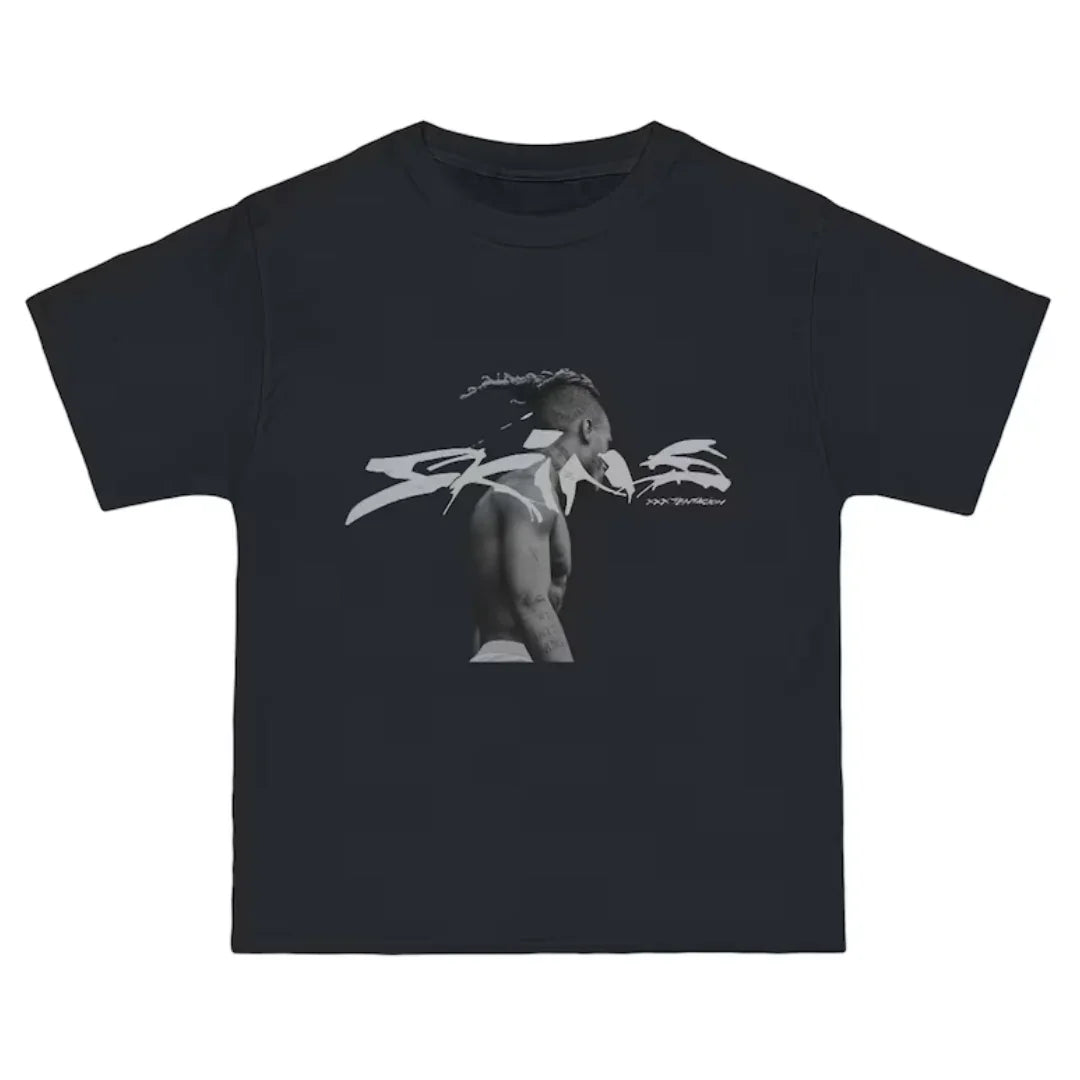 Camiseta Básica Xxxtentacion Skins-PRETO