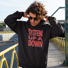 Moletom Canguru System Of A Down Red