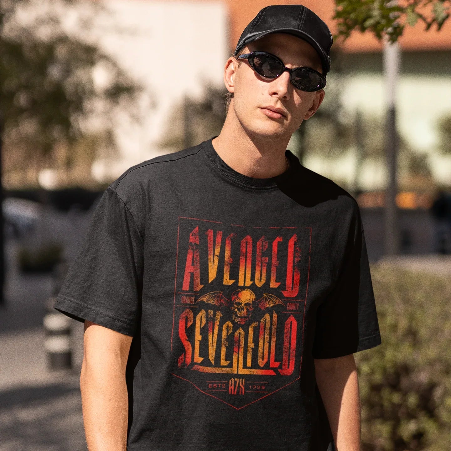 Camiseta Básica Avenged Sevenfold Metal Music