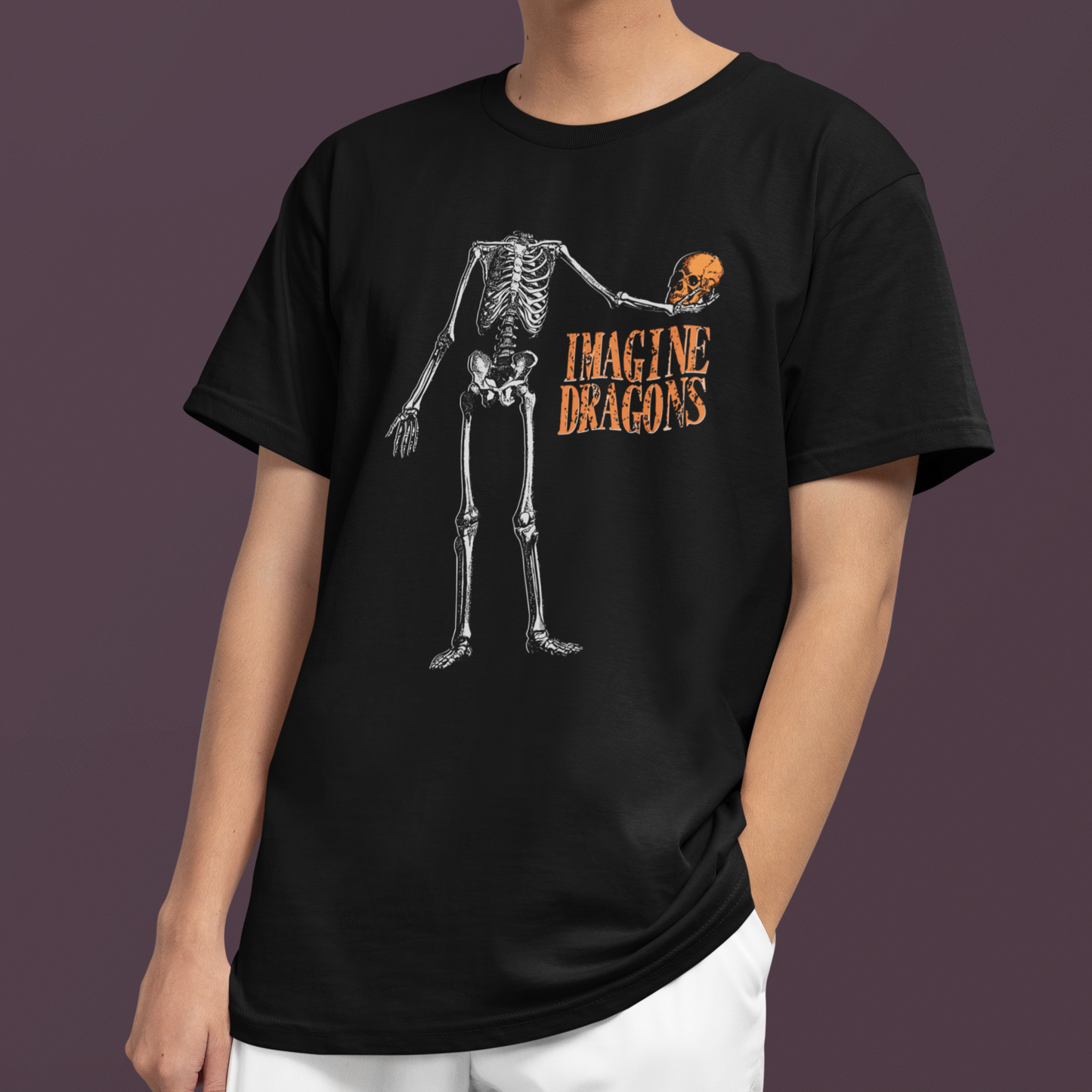 Camiseta Básica Imagine Dragons I Bones